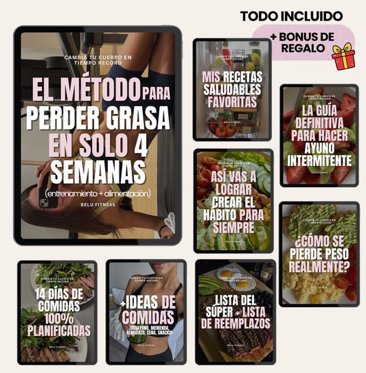 Perdé Grasa En 4 Semanas: Método 100% Efectivo De Entrenamiento + Alimentación